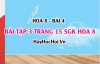 Giải bài 3 trang 15 SGK Hóa 8: Nguyên tử, hạt nhân, lớp electron